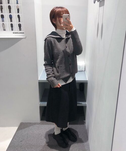 INSILENCE WOMEN(インサイレンスウーマン)の「ローディテールウールスカートCHARCOAL(スカート・レディース・その他・SMALL/MEDIUM/LARGE)」の15枚目の写真