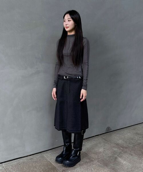 INSILENCE WOMEN(インサイレンスウーマン)の「ローディテールウールスカートCHARCOAL(スカート・レディース・その他・SMALL/MEDIUM/LARGE)」の12枚目の写真