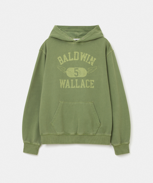 UNIFORM BRIDGE(ユニフォームブリッジ)の「baldwin wallace dyeing hoodie pigment green(スウェット・メンズ・その他・XX-LARGE/MEDIUM/LARGE/X-LARGE)」の1枚目の写真