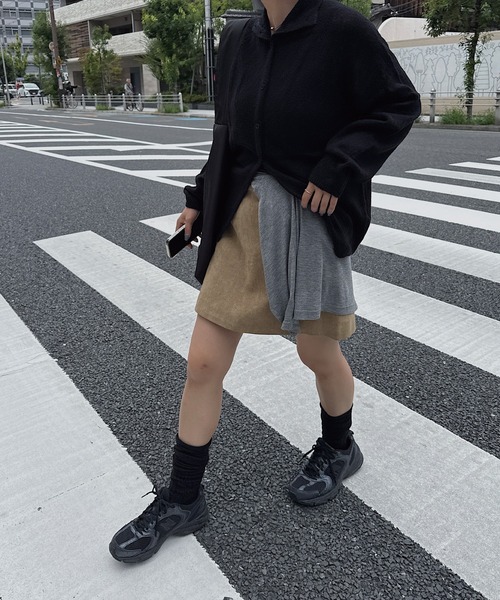 nananamoe(ナナナモエ)の「suede mini skirt(スカート・レディース・ベージュ・S/M)」の6枚目の写真