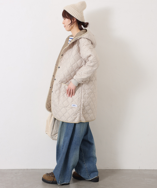JOURNAL STANDARD LUXE（ジャーナルスタンダード　ラックス）の「【ARMEN】OVERSIZED HOODED COAT（その他アウター・レディース・アイボリー/ブラック・2）」の22枚目の写真