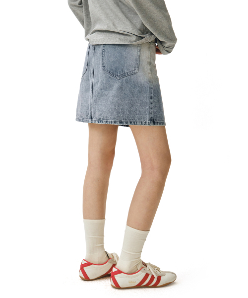 DECET WOMEN(デケット ウーマン)の「シグネチャーミニスカート DCSK001LブルーA(スカート・レディース・その他・MEDIUM/X-SMALL/SMALL)」の4枚目の写真
