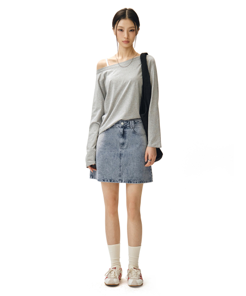 DECET WOMEN(デケット ウーマン)の「シグネチャーミニスカート DCSK001LブルーA(スカート・レディース・その他・MEDIUM/X-SMALL/SMALL)」の6枚目の写真
