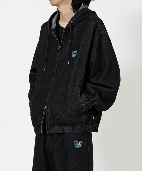 a-r】〔RedCapGirl/レッドキャップガール〕フリンジアップリケ デニム