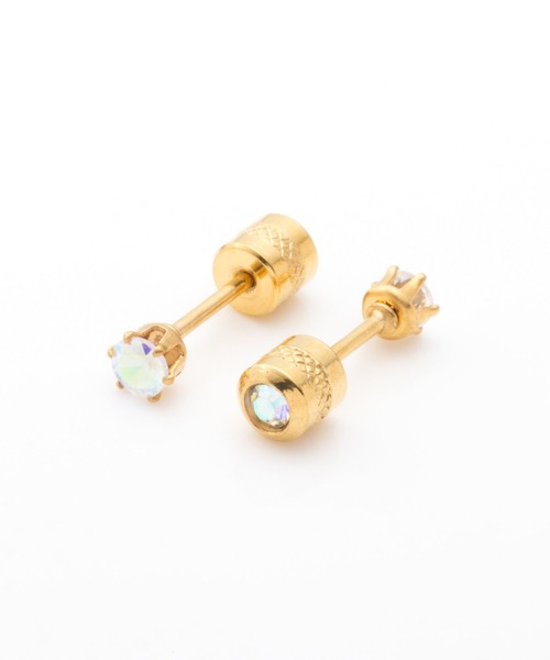 Cream dot.(クリームドット)の「【サージカルステンレス】煌きビジューのネジロック式ステンレス製ピアス(ピアス(両耳用)・レディース・ゴールド系その他/ベージュ/ゴールド/シルバー系その他/ベージュ系その他/シルバー系その他2/シルバー/ゴールド系その他2・#3/#4/#5)」の13枚目の写真