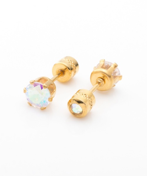 Cream dot.(クリームドット)の「【サージカルステンレス】煌きビジューのネジロック式ステンレス製ピアス(ピアス(両耳用)・レディース・ゴールド系その他/ベージュ/ゴールド/シルバー系その他/ベージュ系その他/シルバー系その他2/シルバー/ゴールド系その他2・#3/#4/#5)」の15枚目の写真