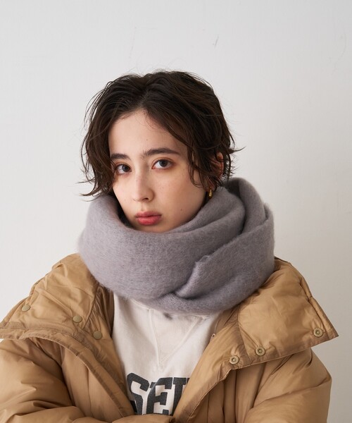 REMI RELIEF（レミレリーフ）の「【REMI RELIEF/レミレリーフ】超軽量ナイロンアウトドアダウンロングジャケットフーディー/日本製（ダウンジャケット/コート・レディース・ベージュ/ブラウン・フリー）」の16枚目の写真