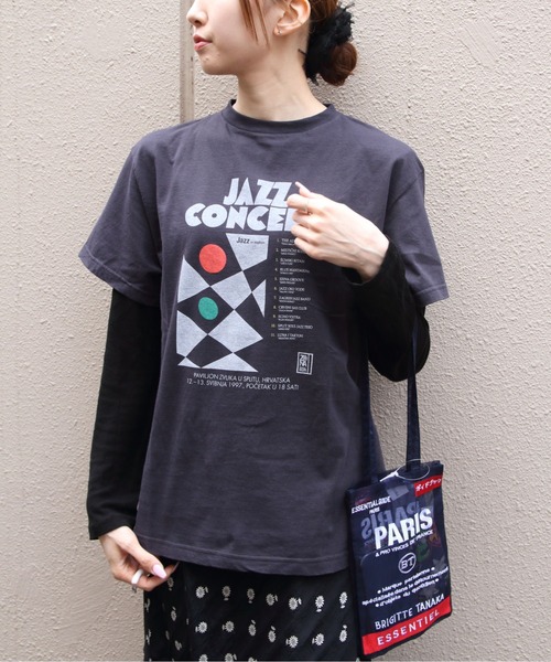 THE SHINZONE(ザ シンゾーン)の「THE SHINZONE/シンゾーン ジャズコンサートTEE JAZZ CONCERT TEE 26SMSCU09(Tシャツ/カットソー・レディース・グレー・FREE)」の1枚目の写真