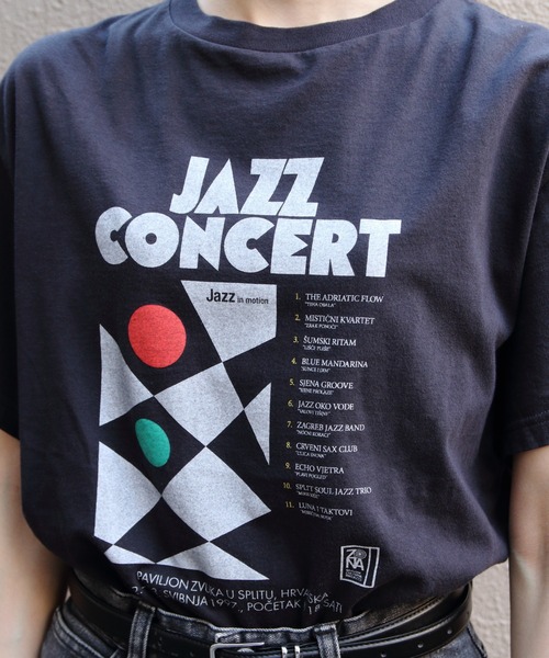 THE SHINZONE(ザ シンゾーン)の「THE SHINZONE/シンゾーン ジャズコンサートTEE JAZZ CONCERT TEE 26SMSCU09(Tシャツ/カットソー・レディース・グレー・FREE)」の2枚目の写真