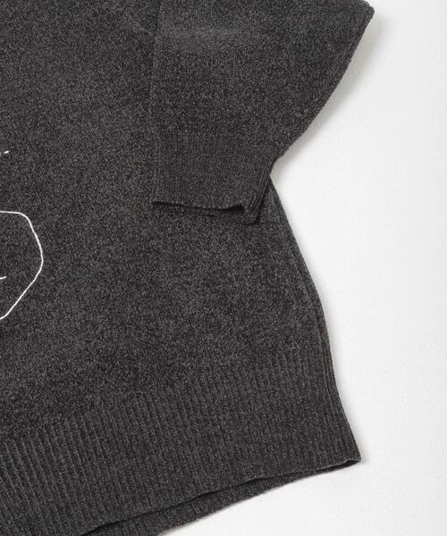 URBAN RESEARCH Sonny Label(アーバンリサーチサニーレーベル)の「オガワナツミ コラボモールヤーンニット(ニット/セーター・レディース・チャコールグレー/ブラウン/ベージュ・FREE)」の6枚目の写真