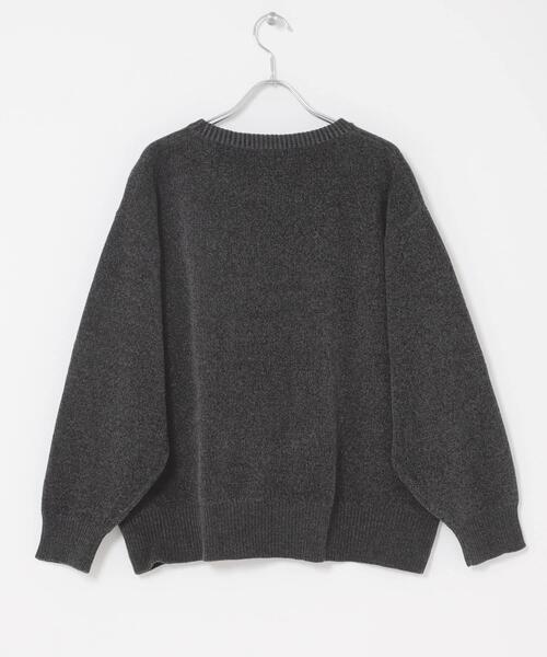 URBAN RESEARCH Sonny Label(アーバンリサーチサニーレーベル)の「オガワナツミ コラボモールヤーンニット(ニット/セーター・レディース・チャコールグレー/ブラウン/ベージュ・FREE)」の7枚目の写真