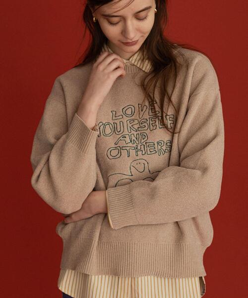 URBAN RESEARCH Sonny Label(アーバンリサーチサニーレーベル)の「オガワナツミ コラボモールヤーンニット(ニット/セーター・レディース・チャコールグレー/ブラウン/ベージュ・FREE)」の10枚目の写真