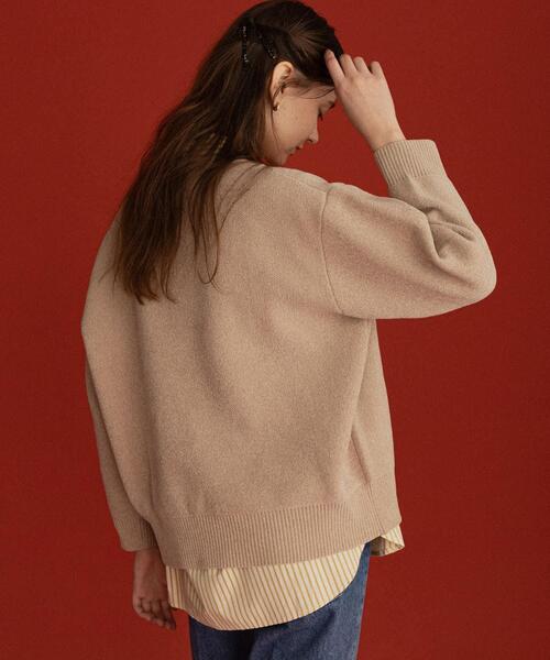 URBAN RESEARCH Sonny Label(アーバンリサーチサニーレーベル)の「オガワナツミ コラボモールヤーンニット(ニット/セーター・レディース・チャコールグレー/ブラウン/ベージュ・FREE)」の13枚目の写真