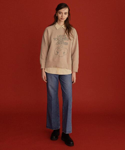 URBAN RESEARCH Sonny Label(アーバンリサーチサニーレーベル)の「オガワナツミ コラボモールヤーンニット(ニット/セーター・レディース・チャコールグレー/ブラウン/ベージュ・FREE)」の14枚目の写真