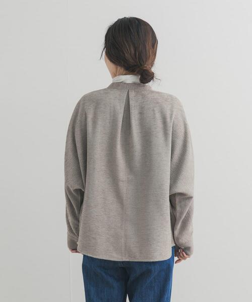 URBAN RESEARCH DOORS(アーバンリサーチドアーズ)の「ドルマンバンドカラーシャツ(シャツ/ブラウス・レディース・ベージュ/チャコールグレー・FREE)」の12枚目の写真