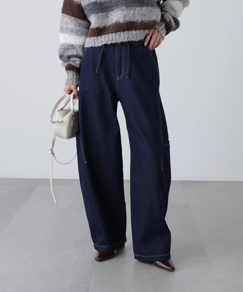 FREE'S MART(フリーズマート)の「◆サイドポケットコクーンデニムパンツ(デニムパンツ・レディース・ホワイト系その他/ブルー系その他/ワンウォッシュ・SMALL/MEDIUM)」の14枚目の写真