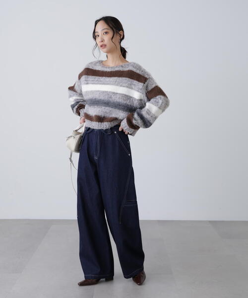 FREE'S MART(フリーズマート)の「◆サイドポケットコクーンデニムパンツ(デニムパンツ・レディース・ホワイト系その他/ブルー系その他/ワンウォッシュ・SMALL/MEDIUM)」の18枚目の写真