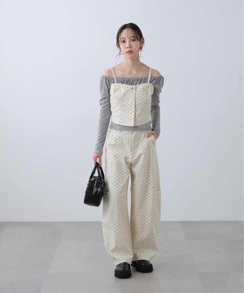 FREE'S MART（フリーズマート）の「◆サイドポケットコクーンデニムパンツ（デニムパンツ・レディース・ワンウォッシュ/ブルー系その他/ホワイト系その他/ホワイト系その他2・MEDIUM/SMALL）」の11枚目の写真