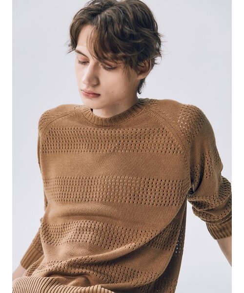 EDWARDMAX(エドワードマックス)の「モリナ 長袖ニットウェア ゴールド(ニット/セーター・メンズ・その他・LARGE/MEDIUM/X-LARGE)」の1枚目の写真