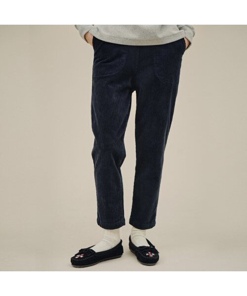 Slim Fit Pants (Corduroy) Navy 234503SNV