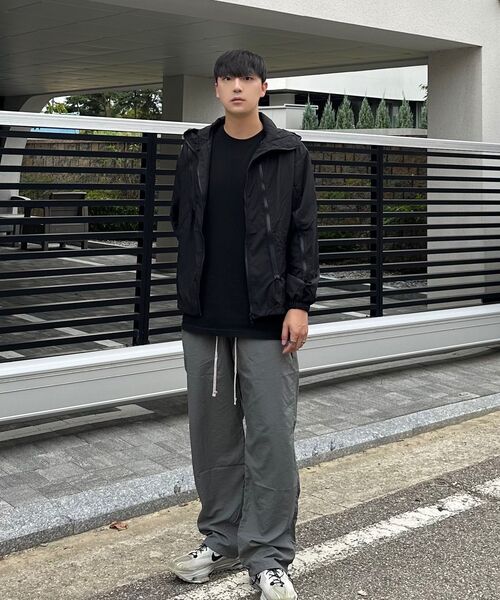 PEACEOFMIND(ピースオブマインド)の「ロゴナイロンワイドトラックパンツ(グレー)(スウェットパンツ・メンズ・その他・MEDIUM/LARGE/X-LARGE)」の6枚目の写真