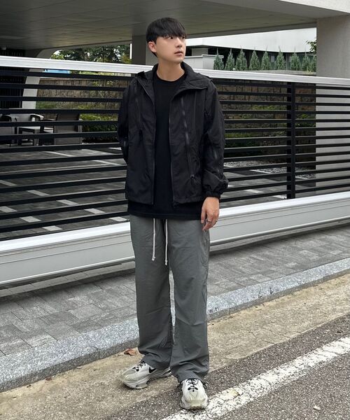 PEACEOFMIND(ピースオブマインド)の「ロゴナイロンワイドトラックパンツ(グレー)(スウェットパンツ・メンズ・その他・MEDIUM/LARGE/X-LARGE)」の8枚目の写真