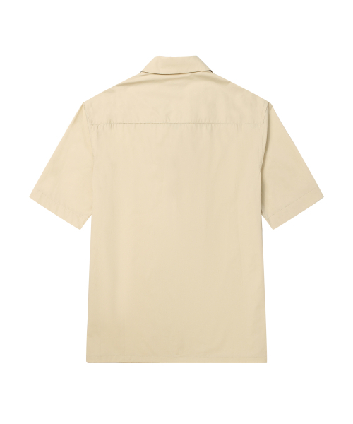 SOLEW(ソル)の「コットンオーバーサイズ半袖シャツ_クリーム(シャツ/ブラウス・メンズ・その他・SMALL/MEDIUM/LARGE/X-LARGE)」の2枚目の写真