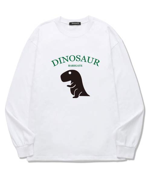 BARIGATE(バリゲート)の「DINOSAUR ロングスリーブ (BLS005) ホワイト(Tシャツ/カットソー・レディース・その他・SMALL/MEDIUM/LARGE/X-LARGE/XX-LARGE)」の1枚目の写真