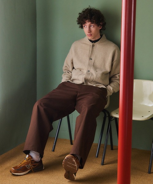 MAISON CLUB(メゾンクラブ)の「【MAISON CLUB】Wool Over Knit MA-1 Cardigan / ウールオーバーニットカーディガン KKP(カーディガン/ボレロ・メンズ・ベージュ/ブラック/グレー・L/M)」の13枚目の写真