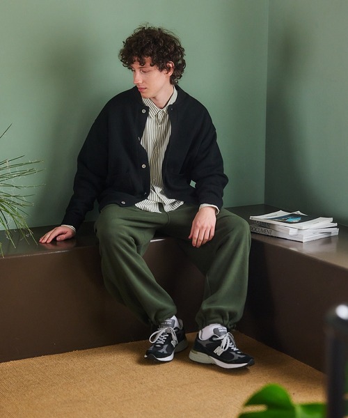 MAISON CLUB(メゾンクラブ)の「【MAISON CLUB】Wool Over Knit MA-1 Cardigan / ウールオーバーニットカーディガン KKP(カーディガン/ボレロ・メンズ・ベージュ/ブラック/グレー・L/M)」の12枚目の写真