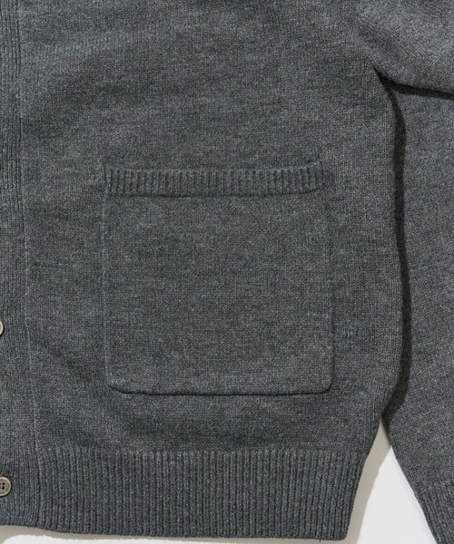 MAISON CLUB(メゾンクラブ)の「【MAISON CLUB】Wool Over Knit MA-1 Cardigan / ウールオーバーニットカーディガン KKP(カーディガン/ボレロ・メンズ・ベージュ/ブラック/グレー・L/M)」の21枚目の写真