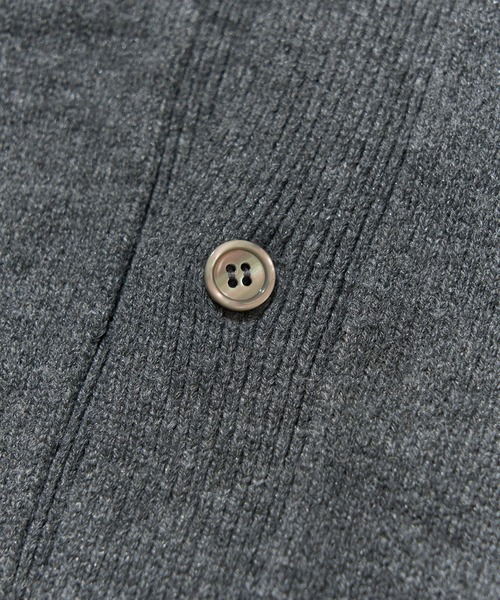 MAISON CLUB(メゾンクラブ)の「【MAISON CLUB】Wool Over Knit MA-1 Cardigan / ウールオーバーニットカーディガン KKP(カーディガン/ボレロ・メンズ・ベージュ/ブラック/グレー・L/M)」の14枚目の写真