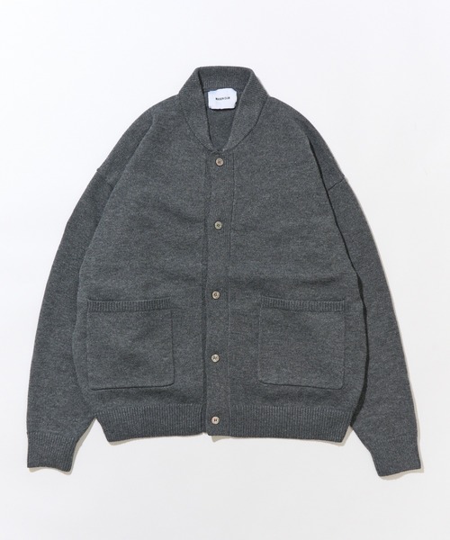 MAISON CLUB(メゾンクラブ)の「【MAISON CLUB】Wool Over Knit MA-1 Cardigan / ウールオーバーニットカーディガン KKP(カーディガン/ボレロ・メンズ・ベージュ/ブラック/グレー・L/M)」の19枚目の写真