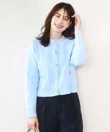 OFUON | ジャケットライクニットカーディガン/洗える/WEB限定(カーディガン/ボレロ)