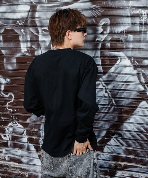 En serio TOKYO(エンソリオトーキョー)の「【SIDEWAYSTANCE】クレヨンアーティスト長袖Tシャツ(Tシャツ/カットソー・メンズ・ホワイト/ブラック・MEDIUM/X-LARGE/SMALL/LARGE)」の12枚目の写真
