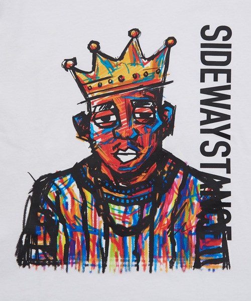 En serio TOKYO(エンソリオトーキョー)の「【SIDEWAYSTANCE】クレヨンアーティスト長袖Tシャツ(Tシャツ/カットソー・メンズ・ホワイト/ブラック・MEDIUM/X-LARGE/SMALL/LARGE)」の14枚目の写真