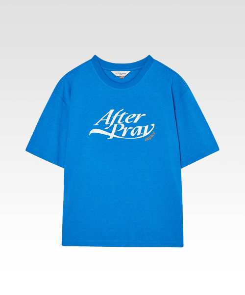 AFTERPRAY(アフタープレイ)の「エッセンシャルロゴレガシープリントTシャツブルー(Tシャツ/カットソー・レディース・その他・SMALL/MEDIUM/LARGE)」の1枚目の写真