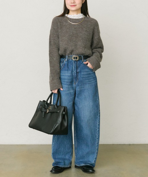 PUAL CE CIN(ピュアルセシン)の「ベルトデザイン2WAYバッグ(トートバッグ・レディース・ブラック・FREE)」の6枚目の写真