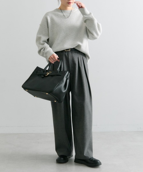 PUAL CE CIN(ピュアルセシン)の「ベルトデザイン2WAYバッグ(トートバッグ・レディース・ブラック・FREE)」の9枚目の写真