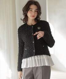 チュールヤーンファンシーニット ジャケット