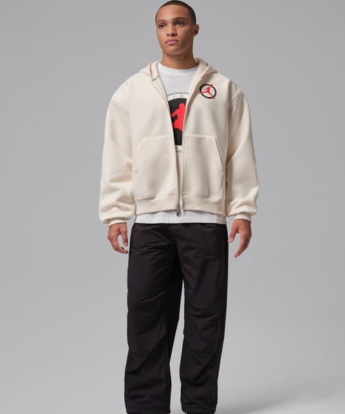 JORDAN BRAND(ジョーダンブランド)の「JORDAN BRAND M J FLT CLB KNIT FZ / ジョーダン ブランド FLT CLB ニット フルジップ L/S トップ / NIKE【SP】(パーカー・メンズ・ブラック/アイボリー・S/M/L/XL/XXL)」の10枚目の写真