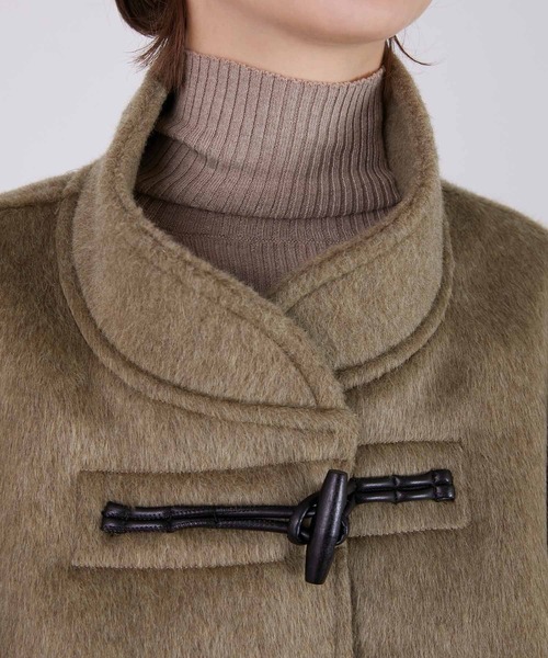 LA PEAU DE GEM（ラポドゥジェム）の「【LA PEAU DE GEM】half length mode duffle/ハーフレングスモードダッフル（ダッフルコート・レディース・ブラック・FREE）」の18枚目の写真