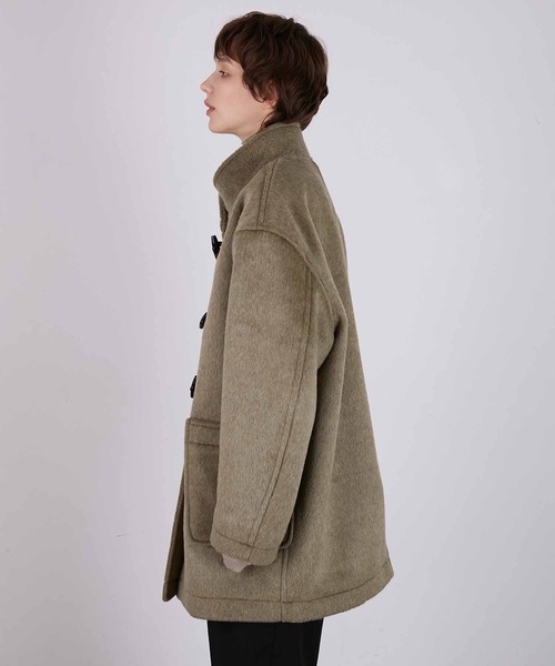 LA PEAU DE GEM（ラポドゥジェム）の「【LA PEAU DE GEM】half length mode duffle/ハーフレングスモードダッフル（ダッフルコート・レディース・ブラック・FREE）」の12枚目の写真