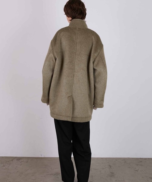 LA PEAU DE GEM（ラポドゥジェム）の「【LA PEAU DE GEM】half length mode duffle/ハーフレングスモードダッフル（ダッフルコート・レディース・ブラック・FREE）」の16枚目の写真