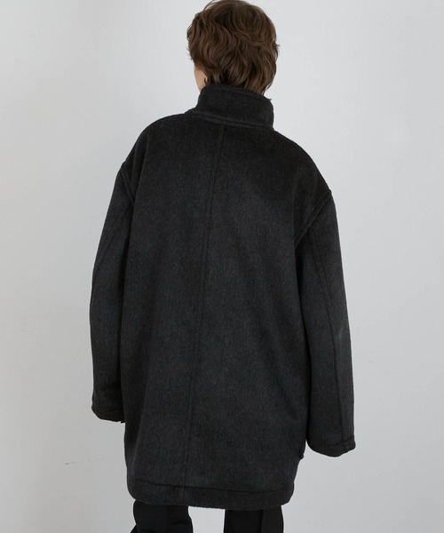 LA PEAU DE GEM（ラポドゥジェム）の「【LA PEAU DE GEM】half length mode duffle/ハーフレングスモードダッフル（ダッフルコート・レディース・ブラック・FREE）」の3枚目の写真