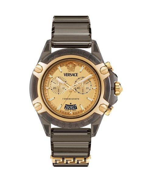 VERSACE（ヴェルサーチ）の「VERSACE/ヴェルサーチェ ICON ACTIVE 腕時計 VS-VE8P01025 メンズ（アナログ腕時計・メンズ・ゴールド・FREE）」の2枚目の写真