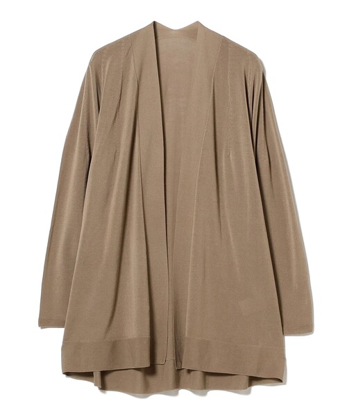 Demi-Luxe BEAMS（デミルクス ビームス）の「18ゲージ コットンアセテート ロングカーディガン（カーディガン/ボレロ・レディース・ブラック系その他4/ベージュ・ONE SIZE）」の17枚目の写真