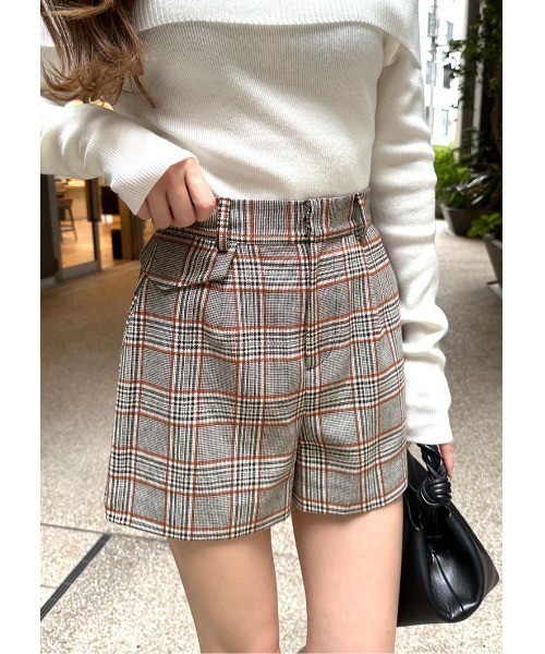 LUDICRUM(ルーディクルム)の「Glen check short pants(その他パンツ・レディース・ブルー/ブラウン・XS/S/M)」の1枚目の写真