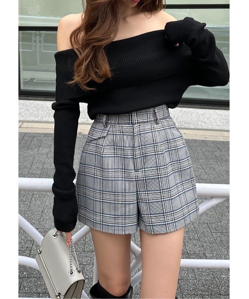 LUDICRUM(ルーディクルム)の「Glen check short pants(その他パンツ・レディース・ブルー/ブラウン・XS/S/M)」の2枚目の写真