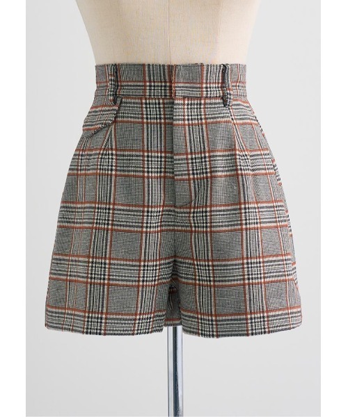 LUDICRUM(ルーディクルム)の「Glen check short pants(その他パンツ・レディース・ブルー/ブラウン・XS/S/M)」の4枚目の写真
